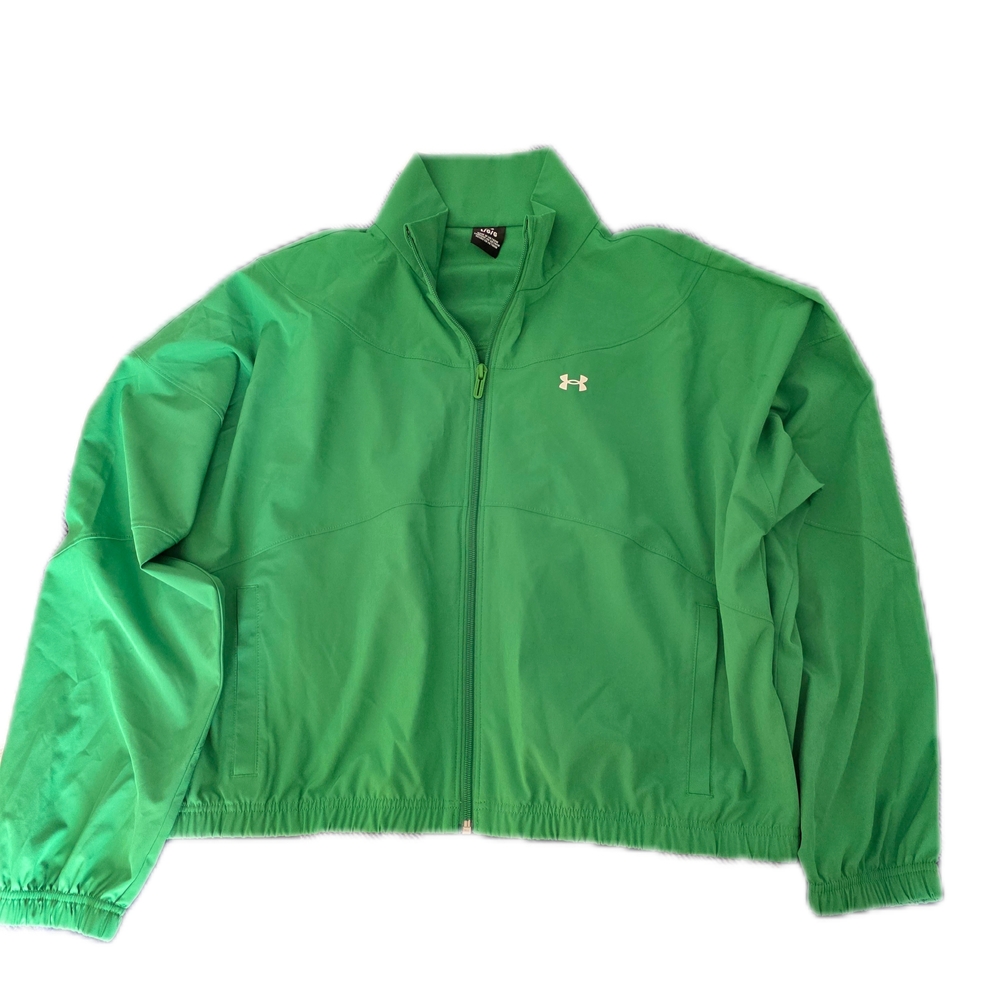Under Armour Bright Green Full-Zip Track Jacket